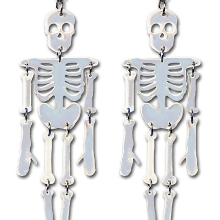 REFLECTIVE SKELETON EARRINGS