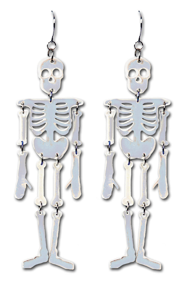 REFLECTIVE SKELETON EARRINGS