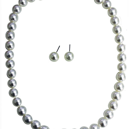 50S PEARL EARRING & NECKLACE S