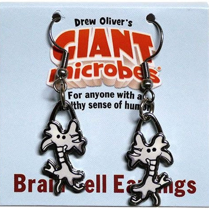 Brain Cell Earrings- On Packaging