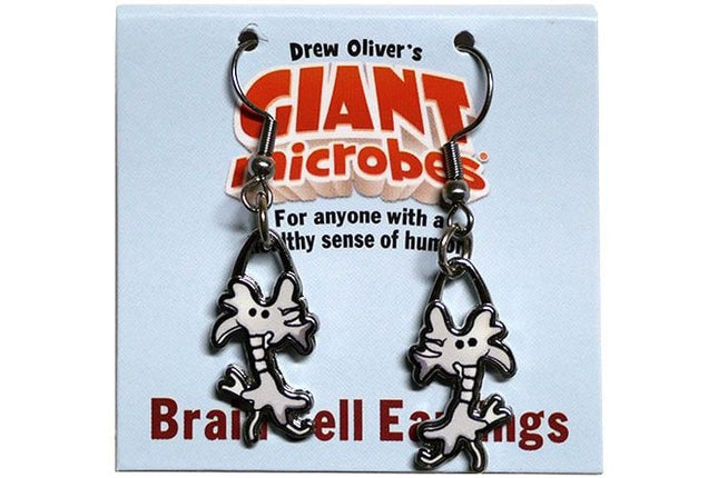 Brain Cell Earrings- On Packaging