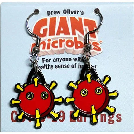 Covid-19 Earrings- On Packaging
