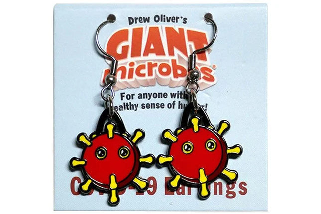 Covid-19 Earrings- On Packaging