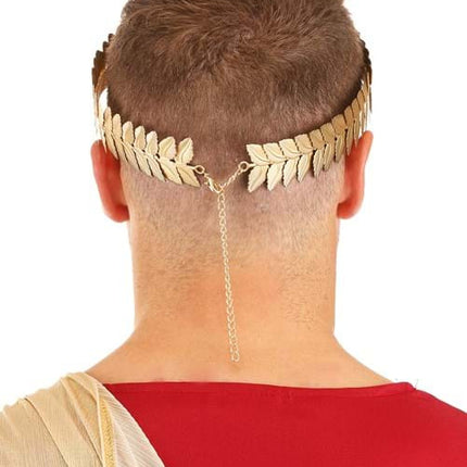 Adjustable Gold Leaf Crown- worn by model back view