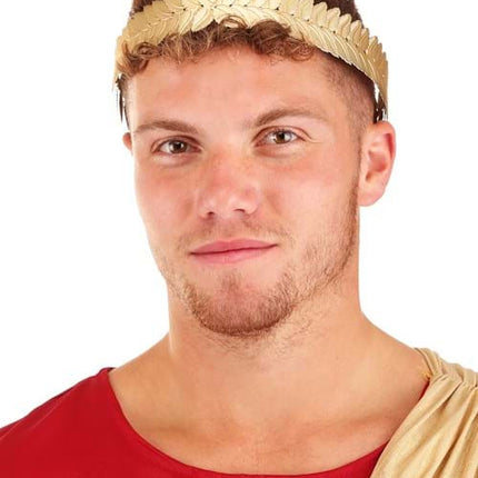 Adjustable Gold Leaf Crown- worn by model front view