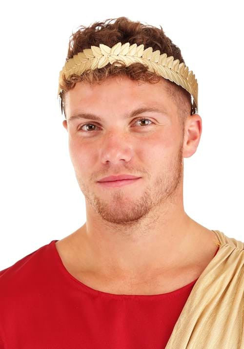 Adjustable Gold Leaf Crown- worn by model front view