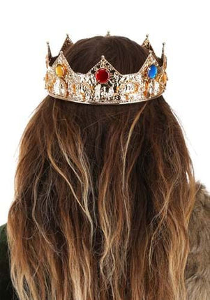 Gold King Crown- worn by model back view