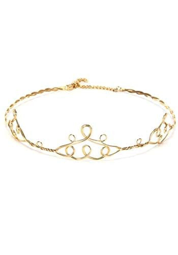 Gold Peak Circlet Adjustable Crown- front view