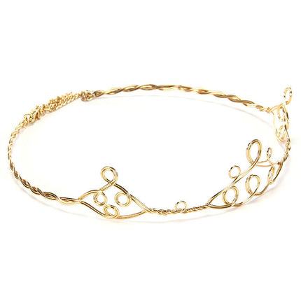 Gold Peak Circlet Adjustable Crown- side view