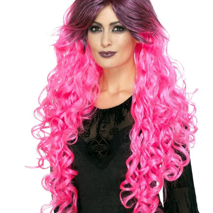 Neon Pink Gothic Glamour Wig