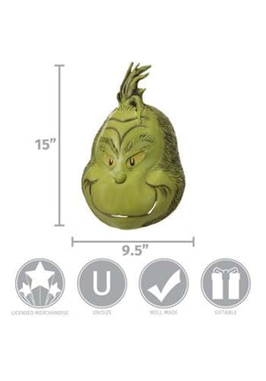 Dr. Seuss- The Grinch Deluxe Full Mask- measurements