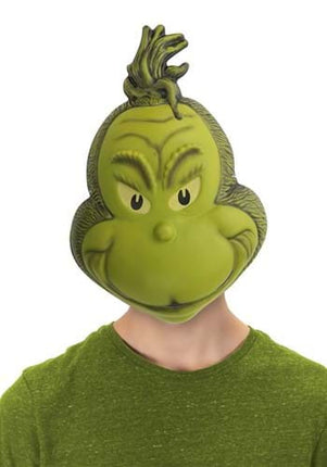 Dr. Seuss- The Grinch Vacuform Mask- worn by model