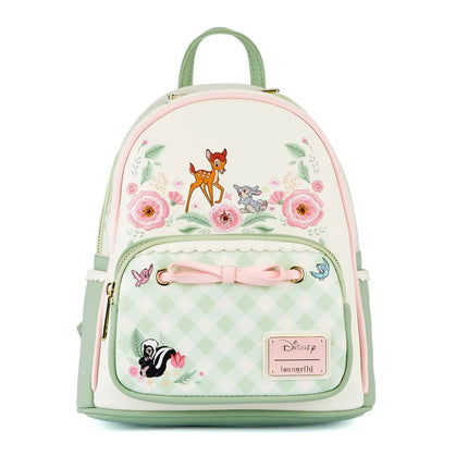Bambi Spring Time Gingham Mini Backpack- front view