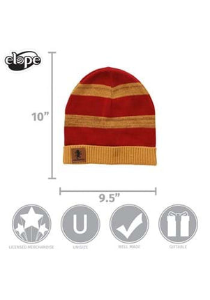 Harry Potter- Gryffindor Heathered Knit Beanie- measurements