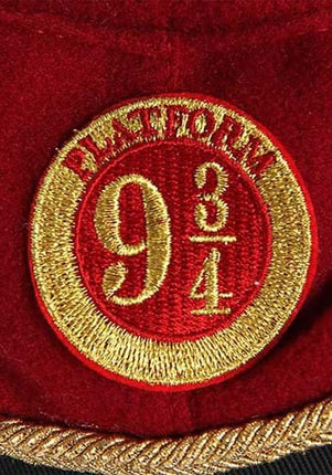 Harry Potter- Hogwarts Express Cadet Cap- 9 3/4 patch up close