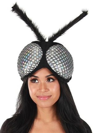 Holographic Fly Eyes Headband- worn by adult model