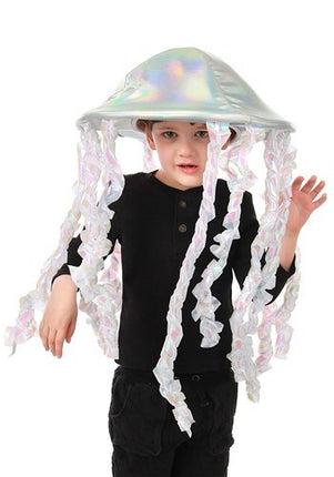 Holographic Jellyfish Hat- worn by child model