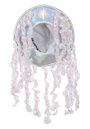 Holographic Jellyfish Hat- underneath view