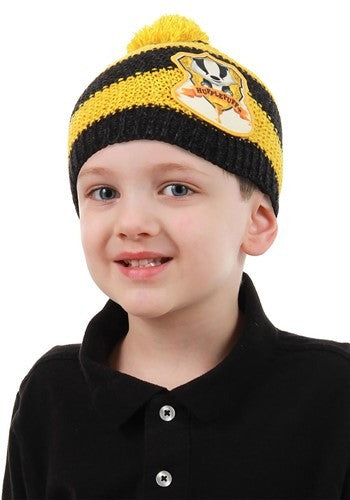 Harry Potter- Toddler Hufflepuff Beanie- worn by model