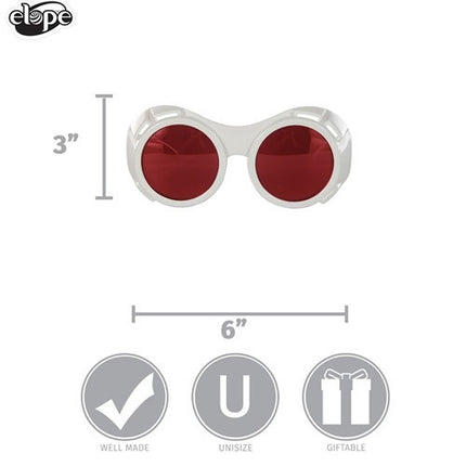 White & Red Hyper Vision Goggles- measurements