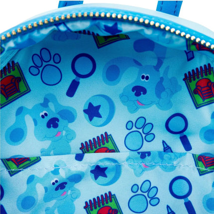 Blues Clues Blue Cosplay Mini Backpack- inside print