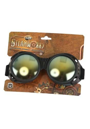Industrial Goggles Black/Mirrored- on packaging