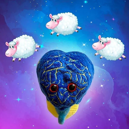 insomnia brain plushie- counting sheep fun photo