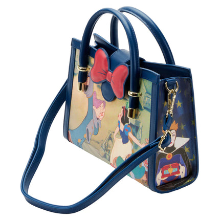 Snow White Scenes Crossbody Bag- top angled view