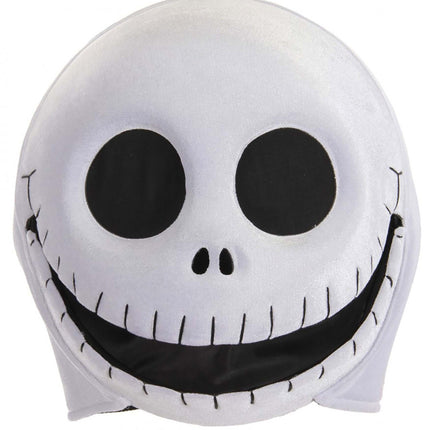 Nightmare Before Christmas- Jack Skellington Plush Mouth Mover Mask- front view open mouth