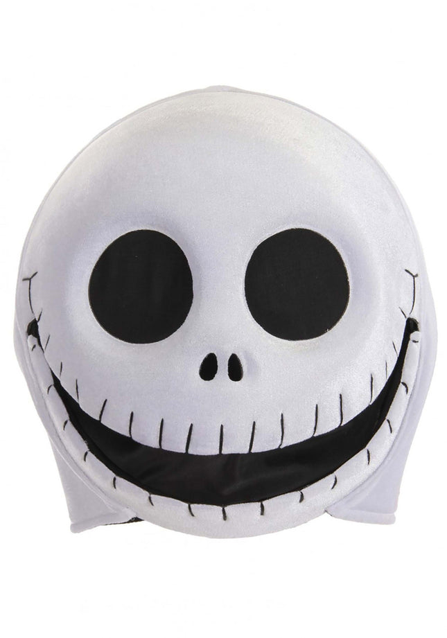 Nightmare Before Christmas- Jack Skellington Plush Mouth Mover Mask- front view open mouth