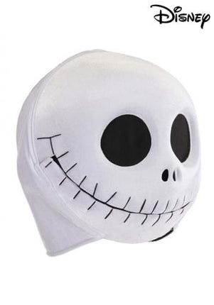 Nightmare Before Christmas- Jack Skellington Plush Mouth Mover Mask- front view closed mouth