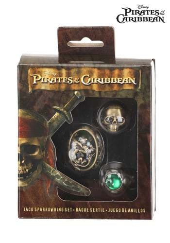 Pirates of the Caribbean- Jack Sparrow Ring Set- in packaging
