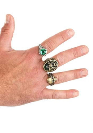 Pirates of the Caribbean- Jack Sparrow Ring Set- worn by model