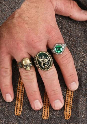 Pirates of the Caribbean- Jack Sparrow Ring Set- worn by model alt view