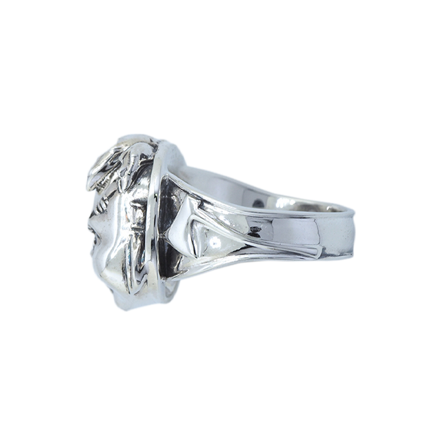 Left Side of Bride of Chucky Sterling Silver Ring