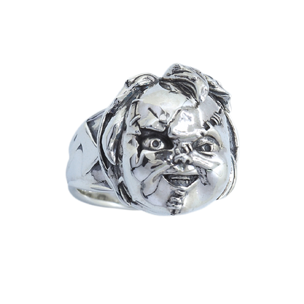 Front of Bride of Chucky Sterling Silver Ring