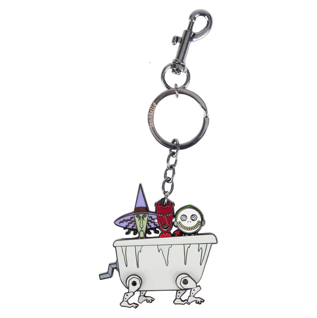 Nightmare Before Christmas Lock, Shock, And Barrel Keychain- front view