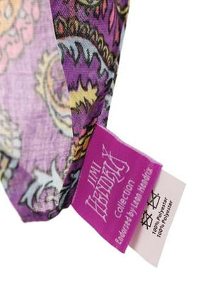 Jimi Hendrix Lightweight Paisley Scarf- tag up close