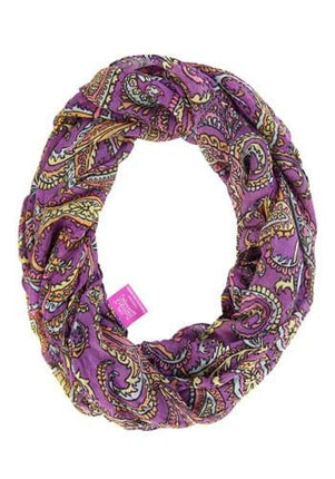 Jimi Hendrix Lightweight Paisley Scarf- arranged into a circle