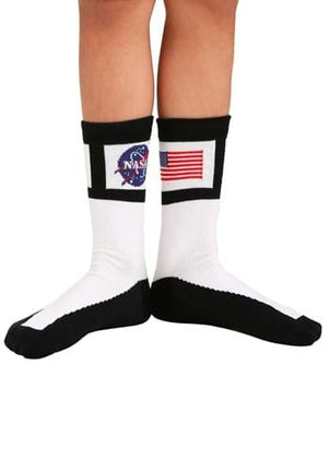 Kids Astronaut Socks- worn by model 2