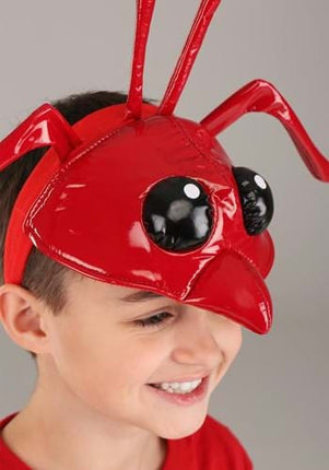 Lobster Headband & Claws Kit for Kids- worn by boy model, headband up close