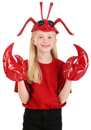 Lobster Headband & Claws Kit for Kids- worn by girl model