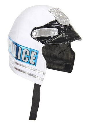 Kids Plush Police Helmet- side view