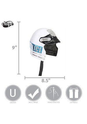 Kids Plush Police Helmet- measurements