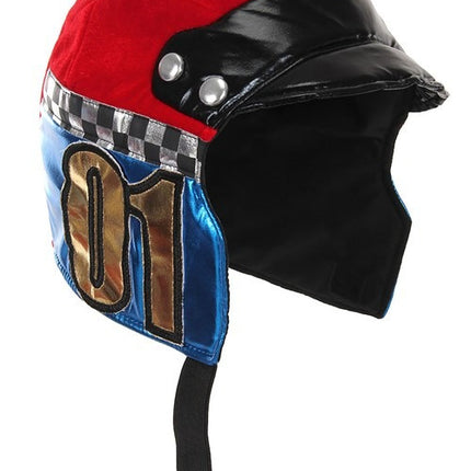 Kids Racer Plush Helmet- angled view