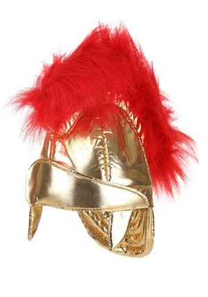 Roman Soldier Kids Plush Helmet- angled view