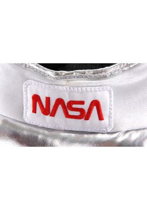 Kids Space Plush Helmet- nasa patch up close