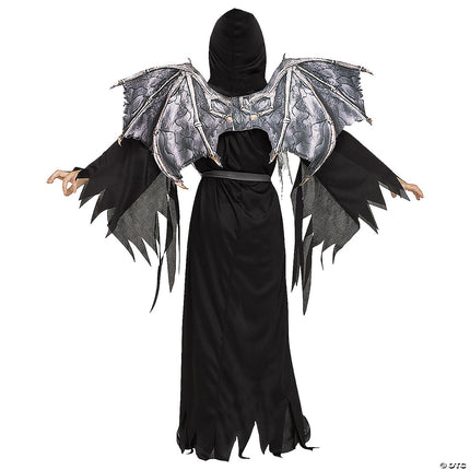 Winged Reaper Child Costume- back view