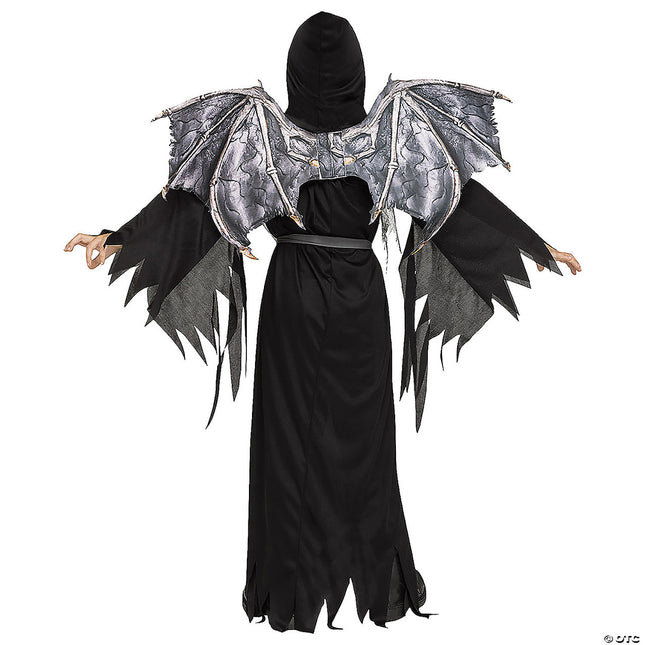 Winged Reaper Child Costume- back view
