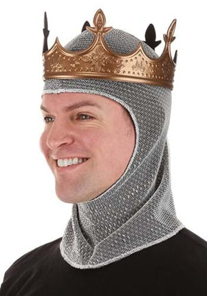King Arthur Crown & Hood- worn by model side view